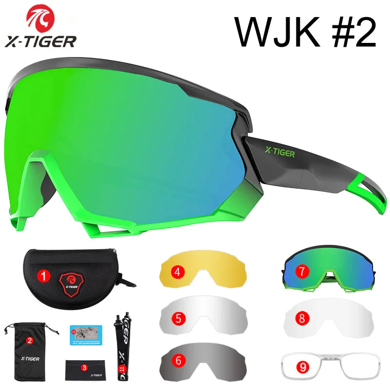X-TIGER Polarized Sports Sunglasses – 5 Interchangeable Lenses