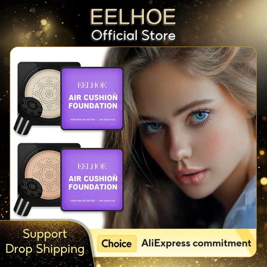 EELHOE Mushroom Head Air Cushion Foundation – Full Coverage Air Cushion Foundation Peaceful Pleasures Health and Wellness