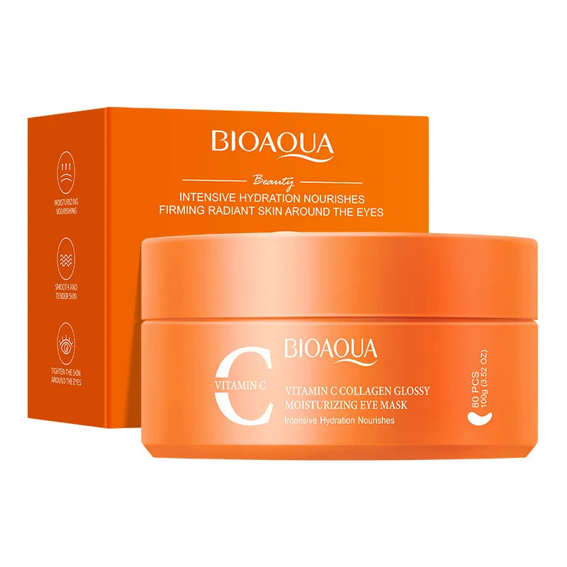 Bioaoua Collagen Eye Patches 80 Pcs – Hydrating & Brightening