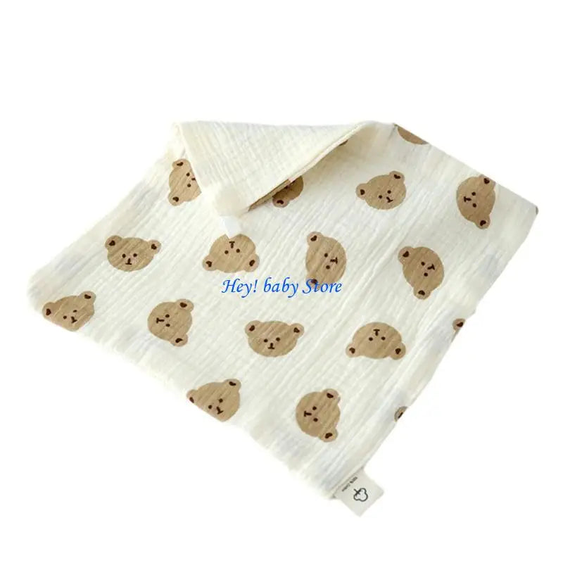 4-Layer Baby Square Face Towel | Soft Cotton 27x27cm Infant