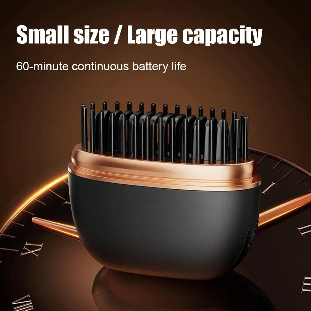 Cordless 2-in-1 Hair Straightener Brush | Wireless Styler Cordless Hair Styler Peaceful Pleasures Health and Wellness
