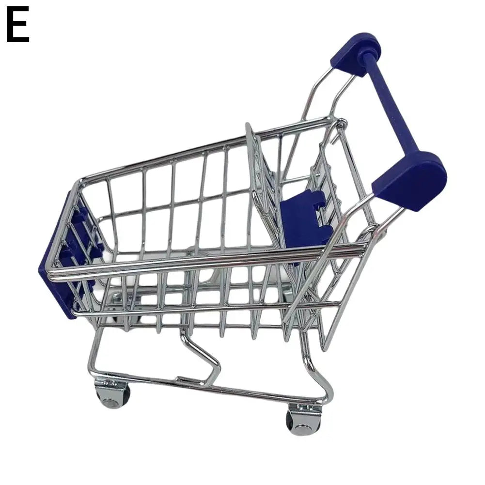 Metal Mini Toy Shopping Cart Realistic Supermarket Pretend Play Kids
