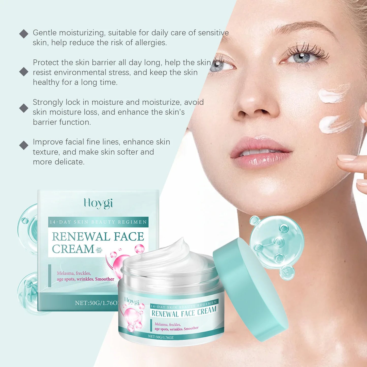 Moisturizing Face Cream Facial Skin State Moisturizing, Elastic, Tender, Moisturizing, Applying, Massage and Nursing Face Cream Peaceful Pleasures Health and Wellness