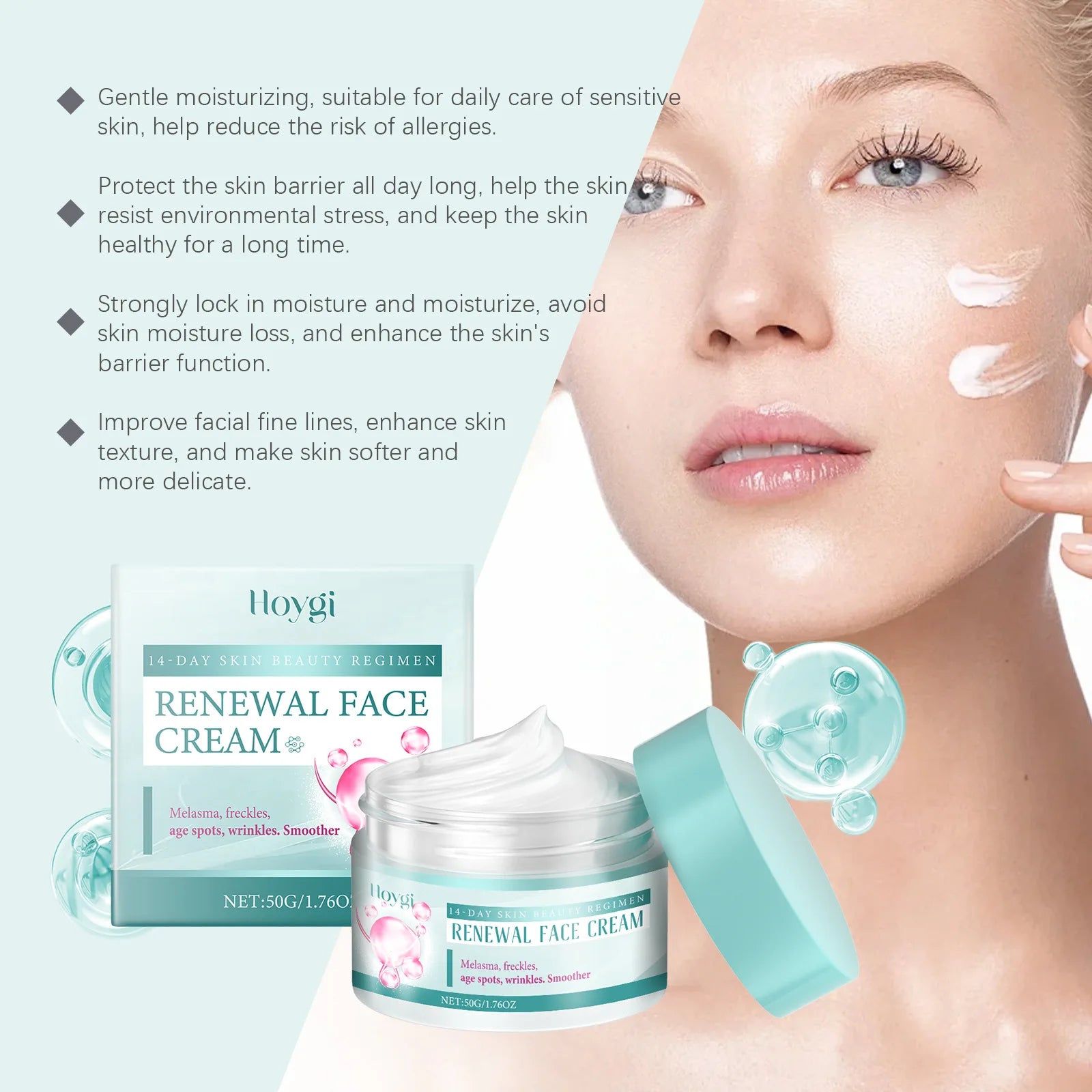Moisturizing Face Cream Facial Skin State Moisturizing, Elastic, Tender, Moisturizing, Applying, Massage and Nursing Face Cream Peaceful Pleasures Health and Wellness