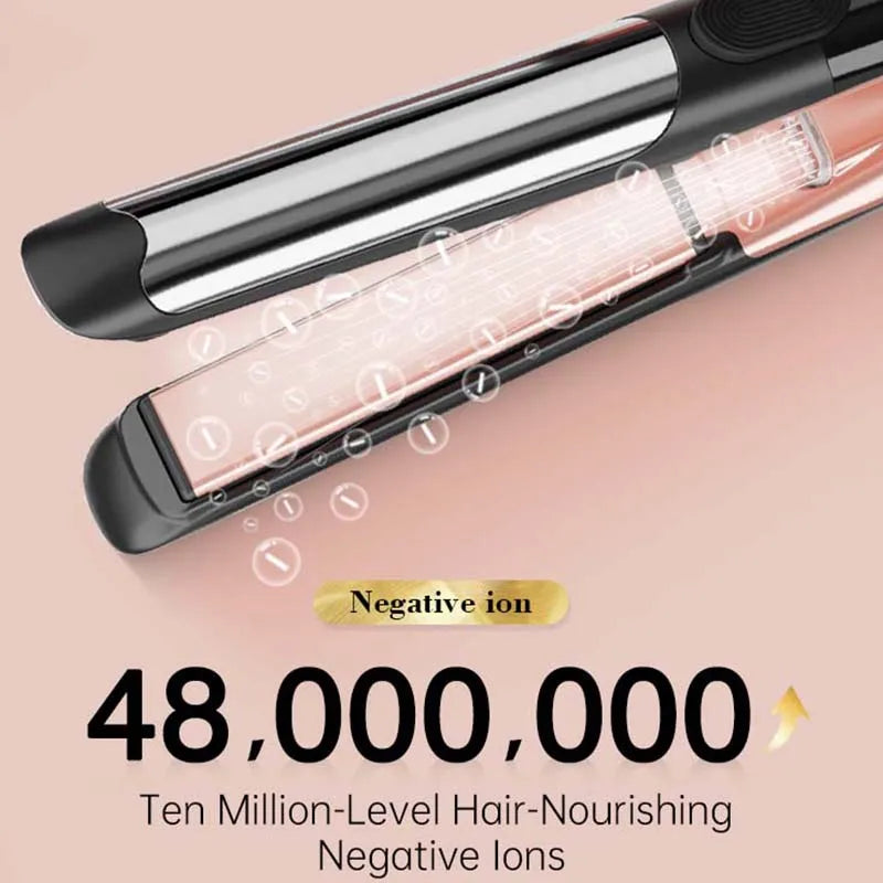 Hair Straightener and Curler 2 in 1 Flat Iron for Vibrating Electric Ceramic Hair Straightener Curler Peaceful Pleasures Health and Wellness