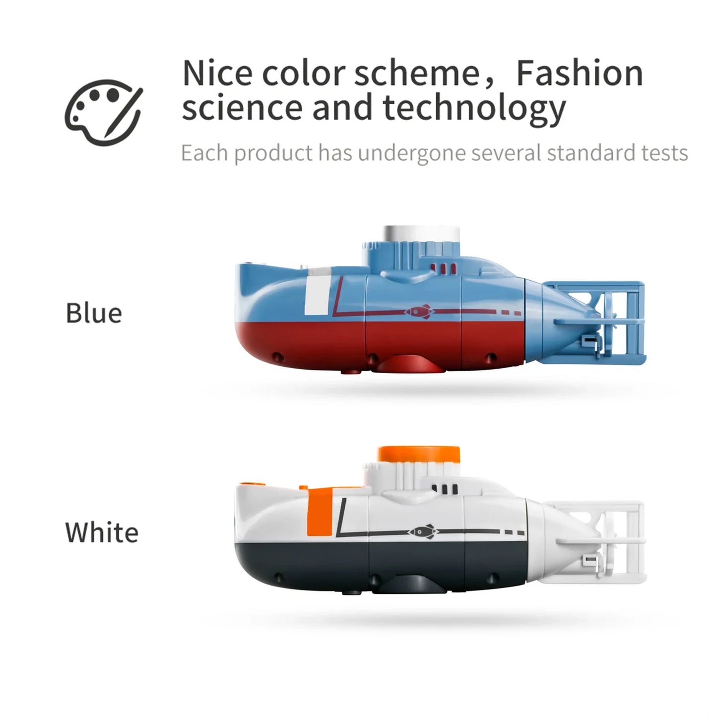 Mini RC Submarine 0 1m S Speed Remote Control Boat Waterproof Diving