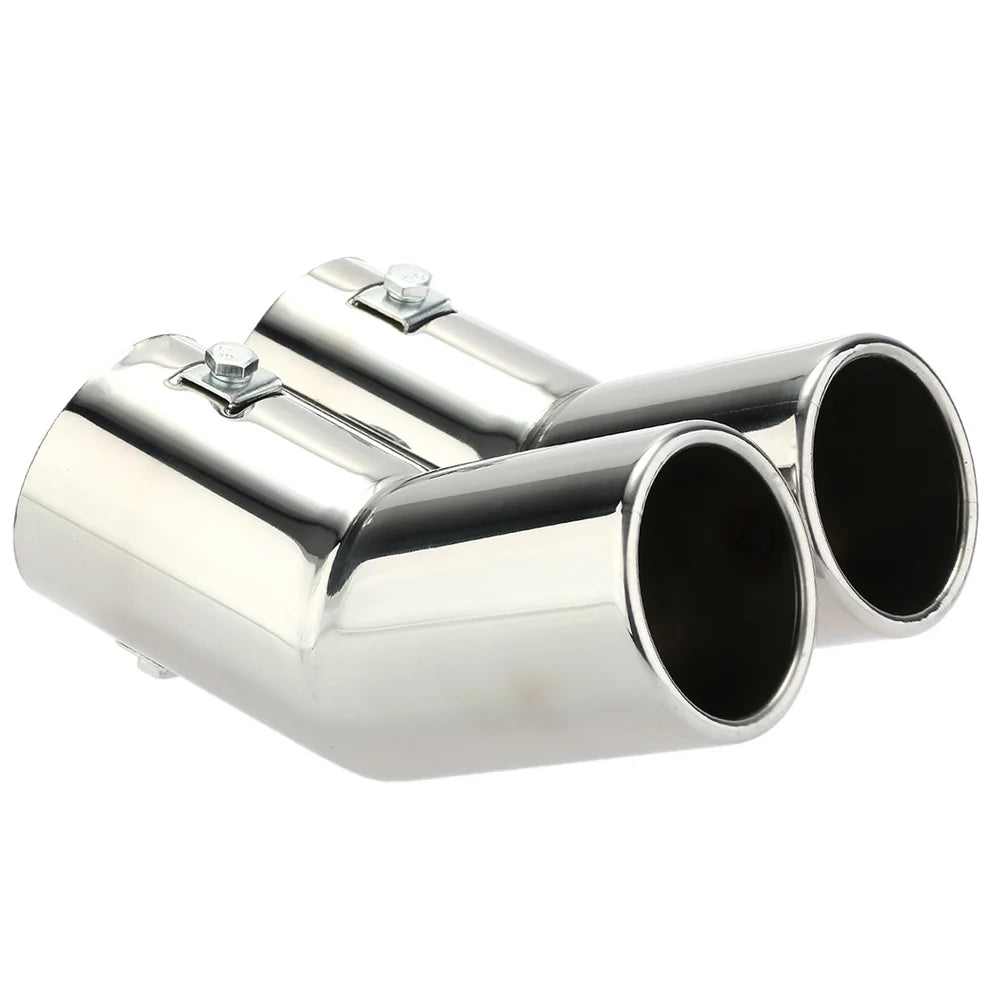 Dual Stainless Steel Exhaust Tips for VW Golf 4 Bora Jetta