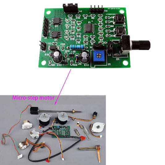 New DC 5V-12V 2-phase 4-wire Micro Stepper Motor Driver Mini 4-phase 5-wire Stepping Motor Speed Controller Module Board Peaceful Pleasures Health and Wellness one size
