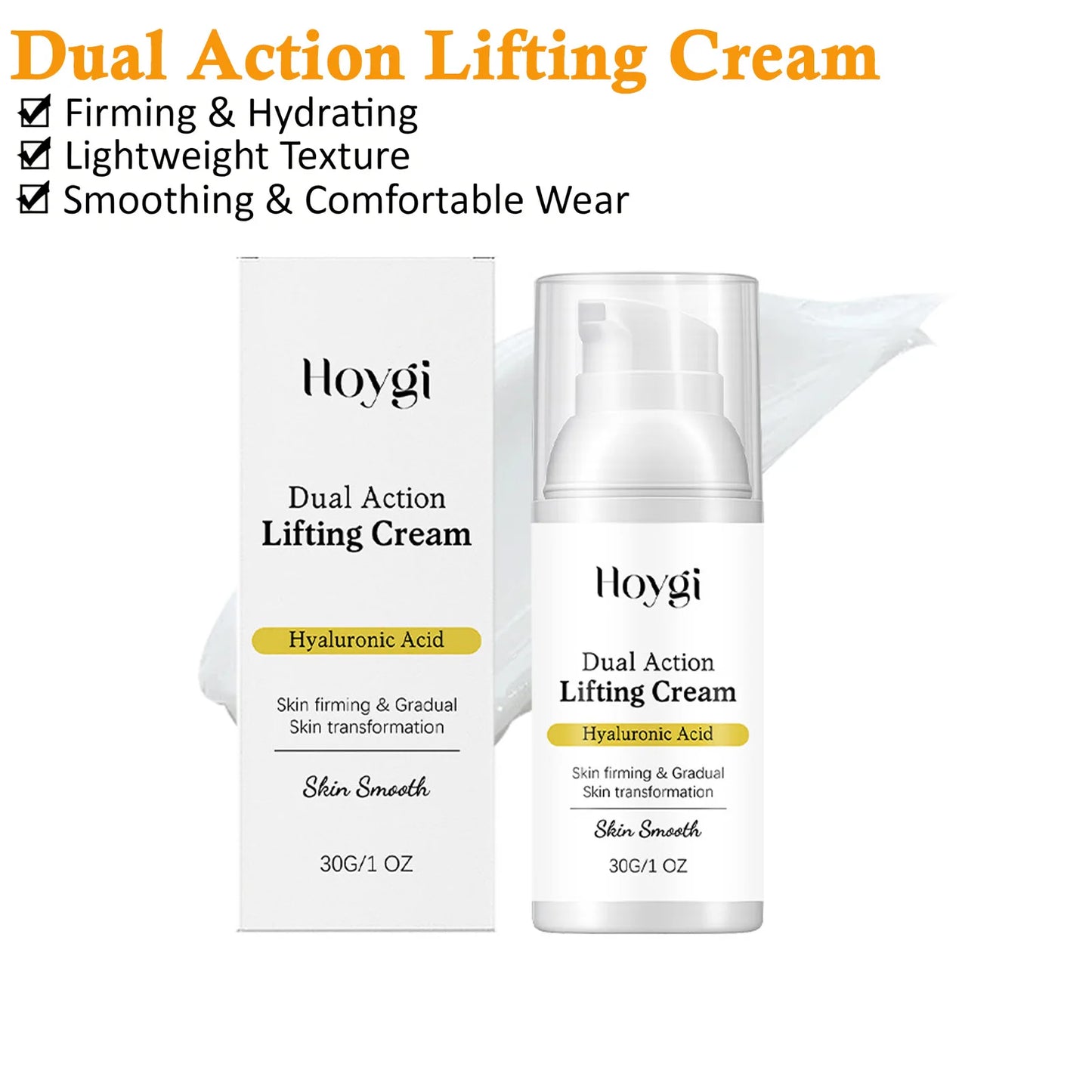 Dual Action Lifting & Firming Cream – Hyaluronic Acid 30g