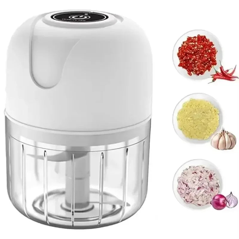 Mini Electric Garlic Grinder Masher 250mL USB Charging Durable Kitchen Blender for Vegetable Chili Meat Ginger Peaceful Pleasures Health and Wellness