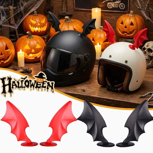 Devil Horn Wing Helmet Decor – Halloween Motorcycle Accessory Helmet Decor Accessory Peaceful Pleasures Health and Wellness