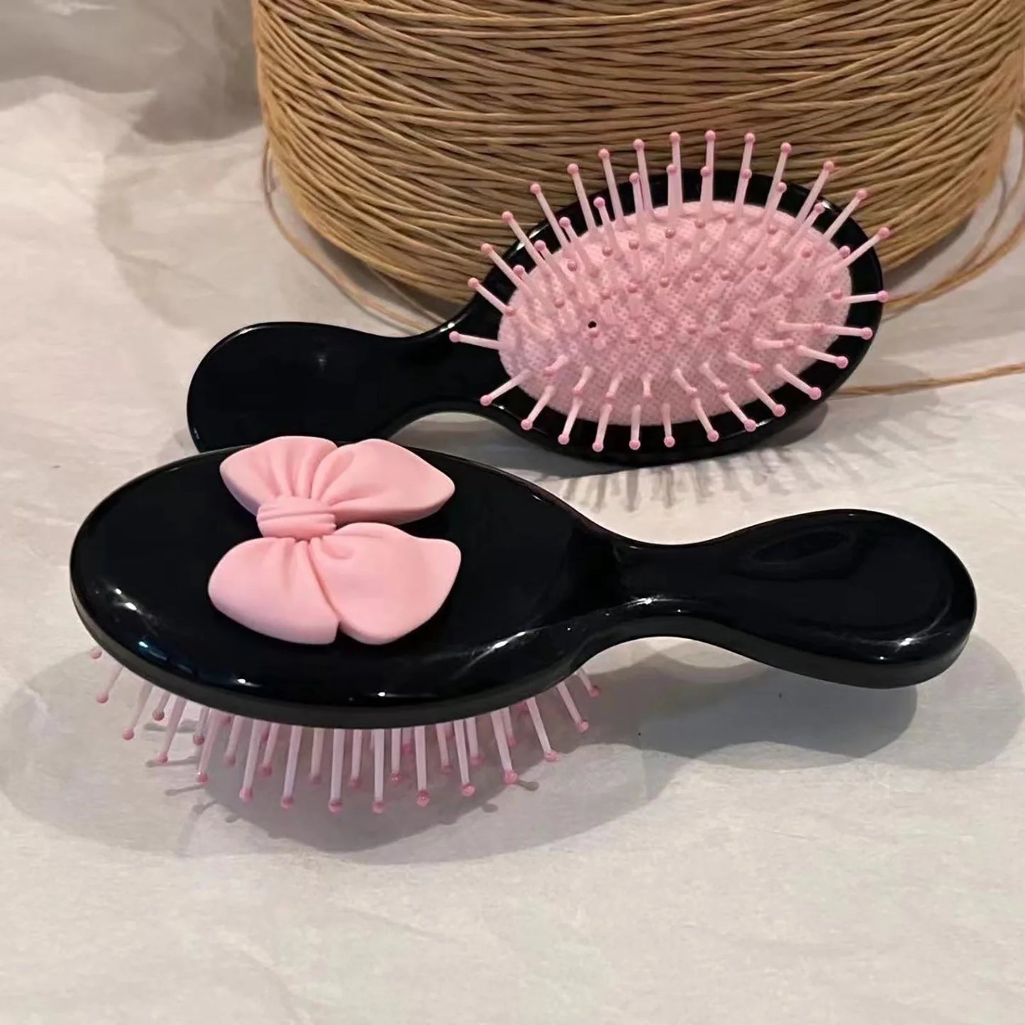 Mini Folding Air Cushion Detangler Hair Brush & Scalp Massager Detangler Hair Brush Peaceful Pleasures Health and Wellness