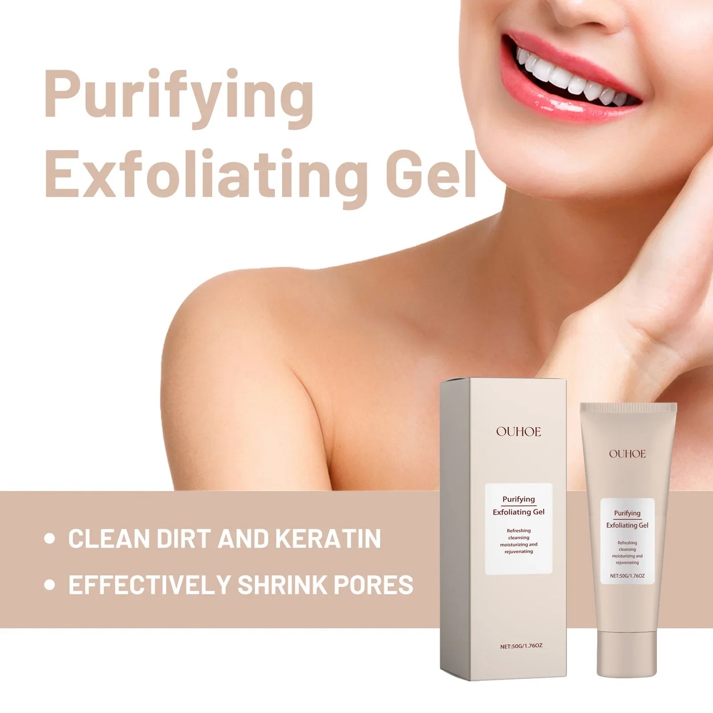 Exfoliating Peeling Gel – Pore Minimizer & Dead Skin Remover