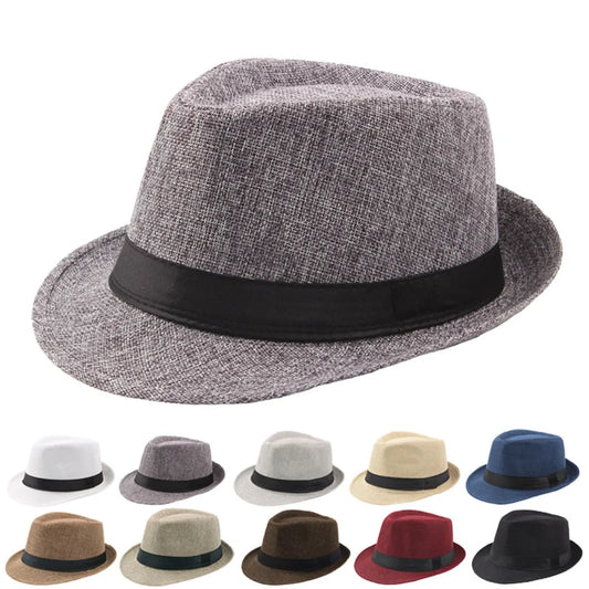 Cycling Caps Men Kids Jazz Hat Old Man Cap Short Brim Solid Color Cuban Cap Panama Hat Breathable Fedora Hat Casual Straw Peaceful Pleasures Health and Wellness