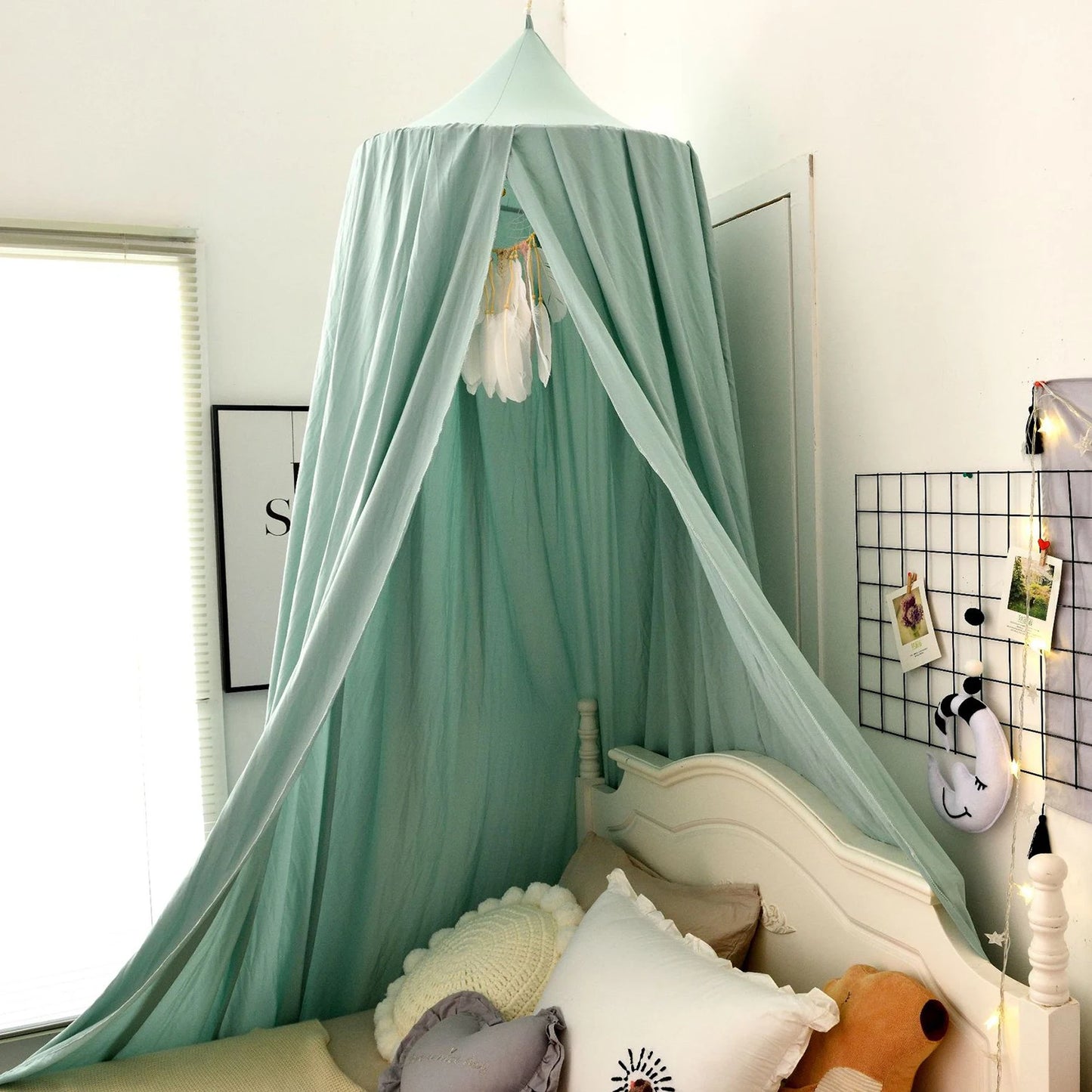 Battilo Kids Bed Canopy | Round Mosquito Net for Boys & Girls