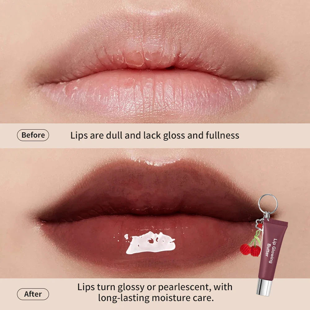 Lip Glowing Butter Keychain Gloss – Moisturizing & Long-Lasting