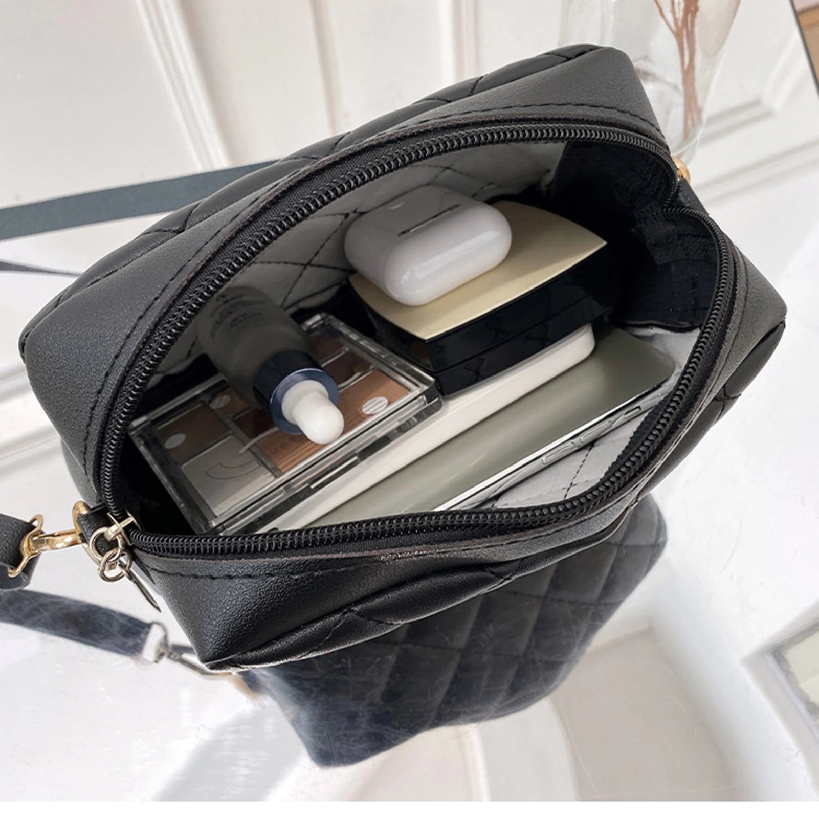 PU Leathe Shoulder Side Bags Adjustable Shoulder Strap Bag for Friend Family Neighbors Gift Peaceful Pleasures Health and Wellness