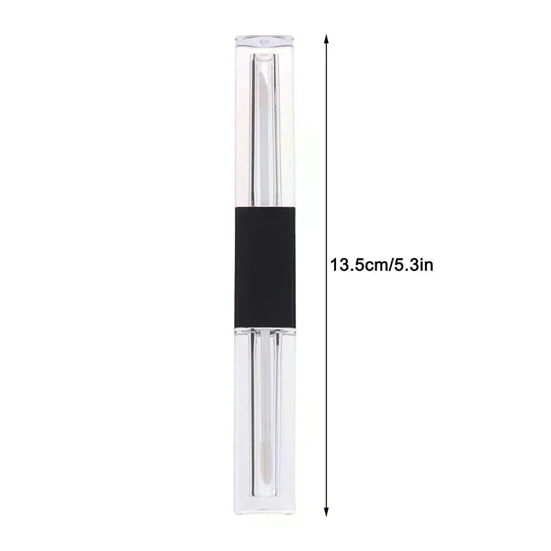 Double-ended Empty Clear Lip Gloss Tube Refillable Mini Lip Balm Bottles Lipstick Containers For Travel Women Girls DIY Makeup Peaceful Pleasures Health and Wellness