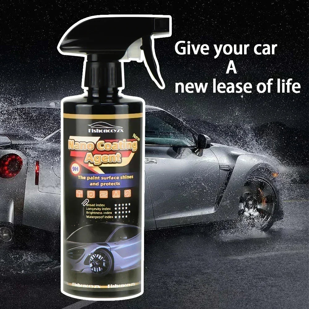 9H Nano Ceramic Car Coating Liquid Glass Plated Crystal Hydrophobic Waterproof Polishing Paint Hardness Car Polish Liquid Peaceful Pleasures Health and Wellness
