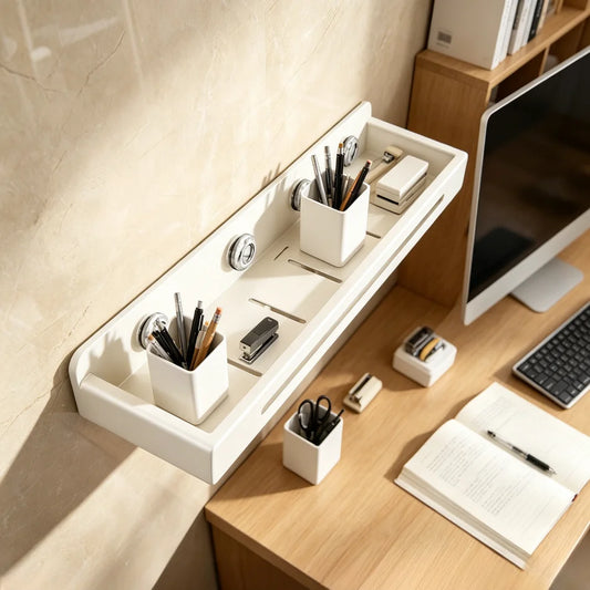 No-Drill Suction Cup Bathroom Shelf | Wall Mount Storage Rack Bathroom Storage Shelf Peaceful Pleasures Health and Wellness