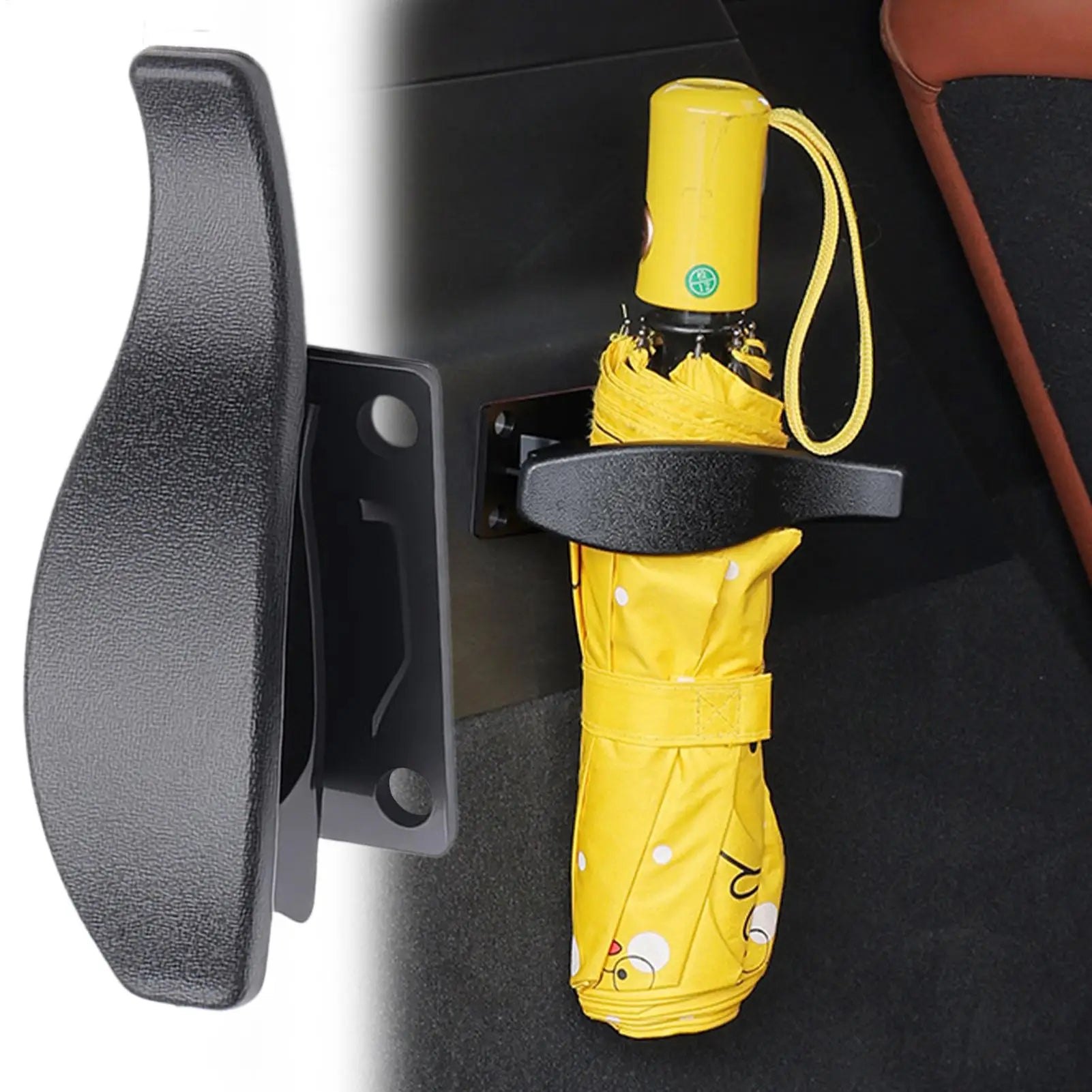 Car Umbrella Holder Multi-Purpose Hook For Purse & Bag, Fits Door Pocket Seat Back For SUV Truck Commute Travel No-Drill Install Peaceful Pleasures Health and Wellness