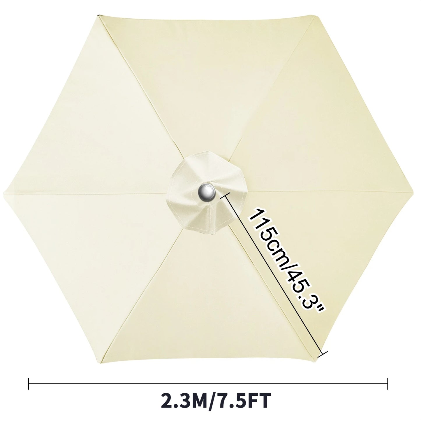 Waterproof Patio Umbrella Replacement Canopy | 6 & 8 Ribs