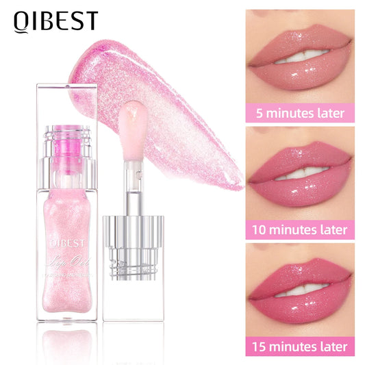 QIBEST 2024 New Temperature Color Changing Lipgloss Moisturizer Long-lasting Liquid Lipstick Lip Plumper Gloss Makeup For Women Peaceful Pleasures Health and Wellness
