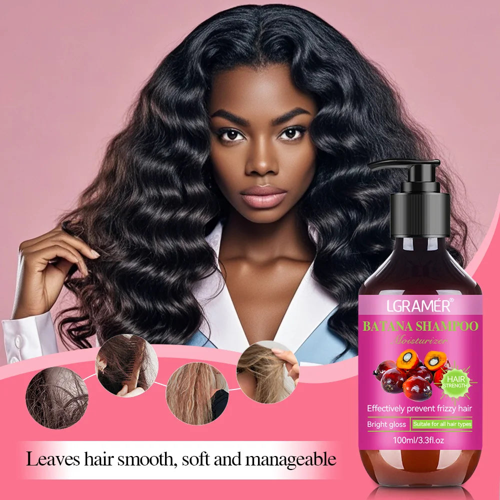 Batana Shampoo – Oil Control, Dandruff Relief & Hair Strengthening Hair Care Peaceful Pleasures Health and Wellness