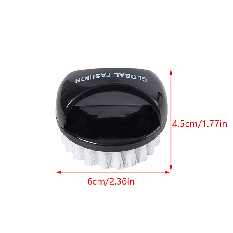 Nail Brush Nail Art Pedicure Soft Remove Dust Plastic Round Cleaning Scrubbing File Tools Black White Manicure Finger Care Salon Peaceful Pleasures Health and Wellness