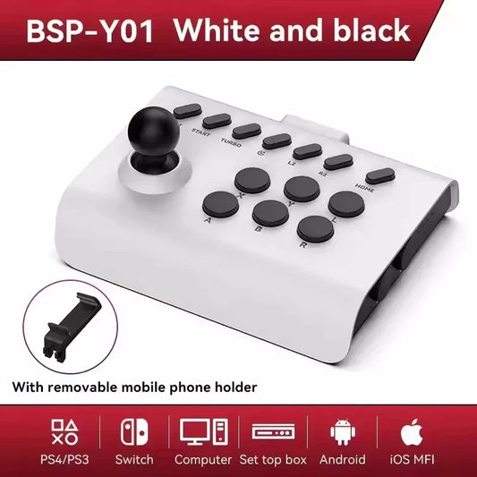 AyeBeau Arcade Bluetooth Gamepad – Switch PS4 PS3 PC iOS Android Wireless Game Controller Oasis Select