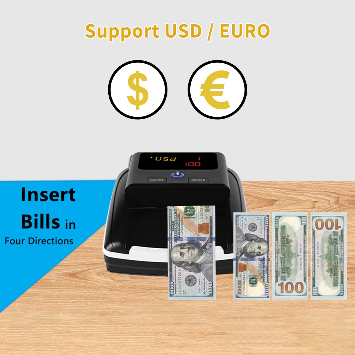 Bisofice AL-130 Money Counter & Counterfeit Detector UV MG IR