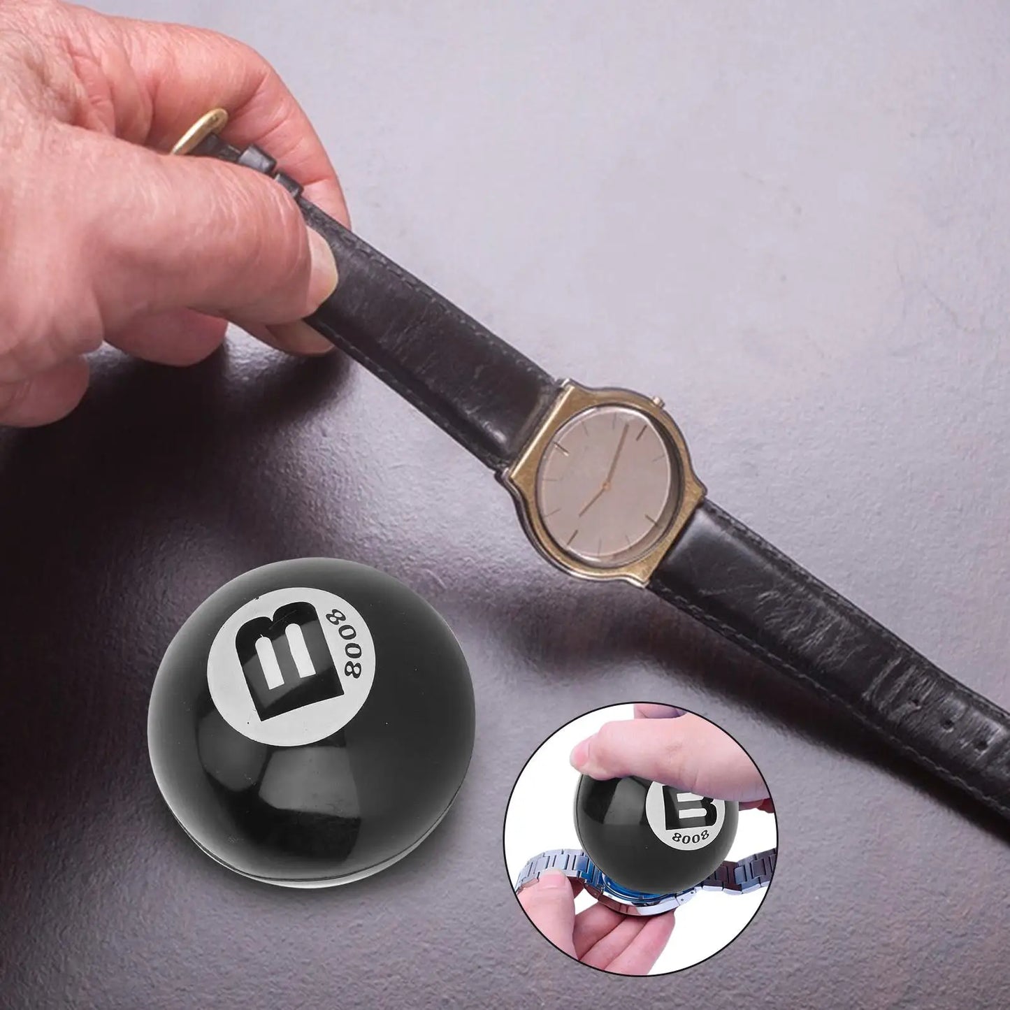 Professional Watch Case Opener Ball, Multifunctional Friction Tool for Watch Repair, Watchmaker Case Back Removal Tool Kit Peaceful Pleasures Health and Wellness