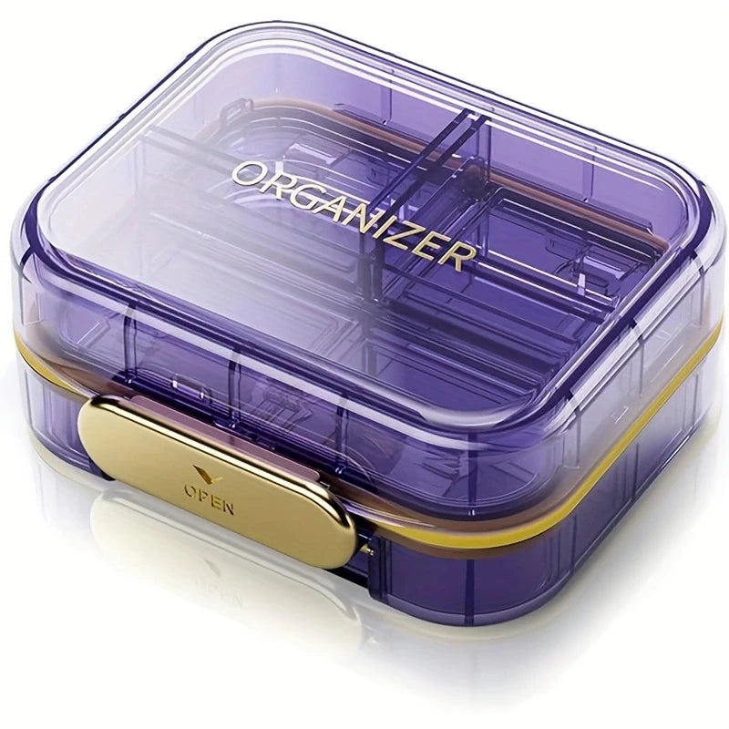7-Compartment Travel Pill Organizer | Airtight & Moisture-Proof