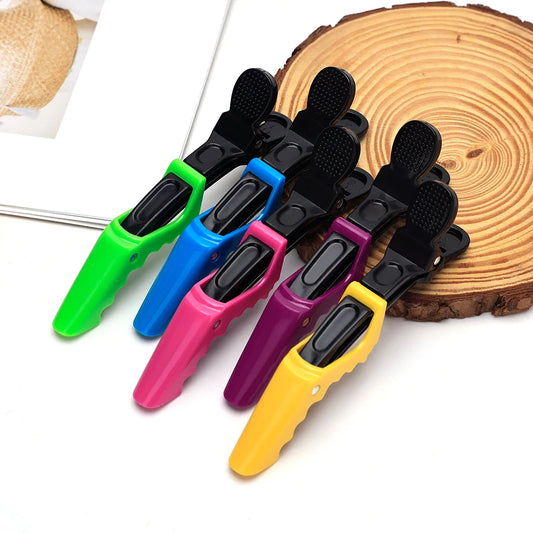 5Pcs Colorful Crocodile Hair Clips Hairdressing Clamps Claws Pro Barber Alligator Hairpins Salon Home Styling Tools Accessories Peaceful Pleasures Health and Wellness