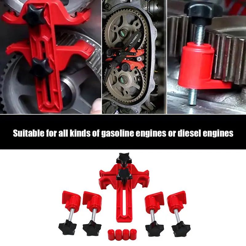 Universal Camshaft Locking Tool Set Engine Timing Locking Fixture Tool for Car Truck Motorcycle Engine Repair Tool Kit Peaceful Pleasures Health and Wellness