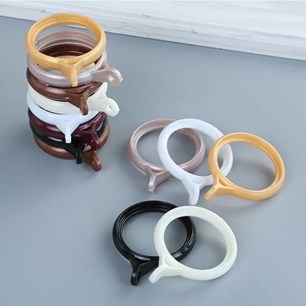 Curtain Ring Clip Hooks for Roman Rods – 20 Pack | Mute
