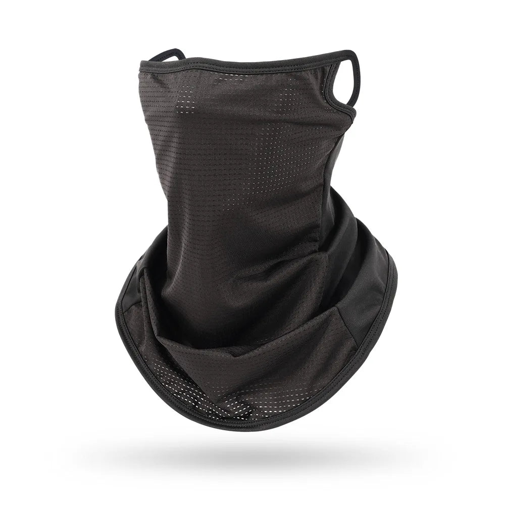 1-Piece Ear-Hanging Breathable Face Mask Scarf, Half-Face Mask, Summer Quick-Dry Neck Gaiter, Ear-Hanging Sun Protection Headscarf, Neck Scarf, Headwear for Men and Women, Outdoor Cycling and Driving Face Towel, Neck G Peaceful Pleasures Health and Wellness 1Pcs