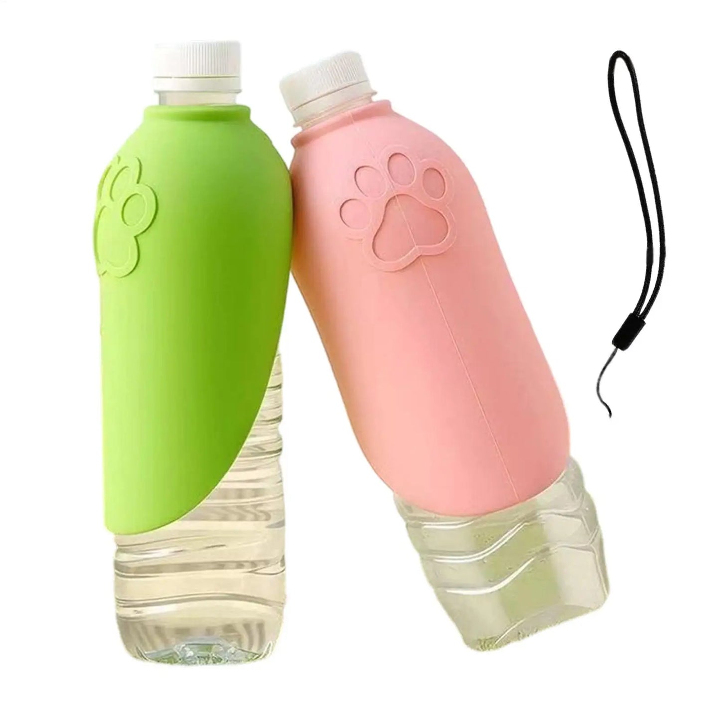2-Pack Portable Foldable Pet Water Bottle for Travel & Hiking