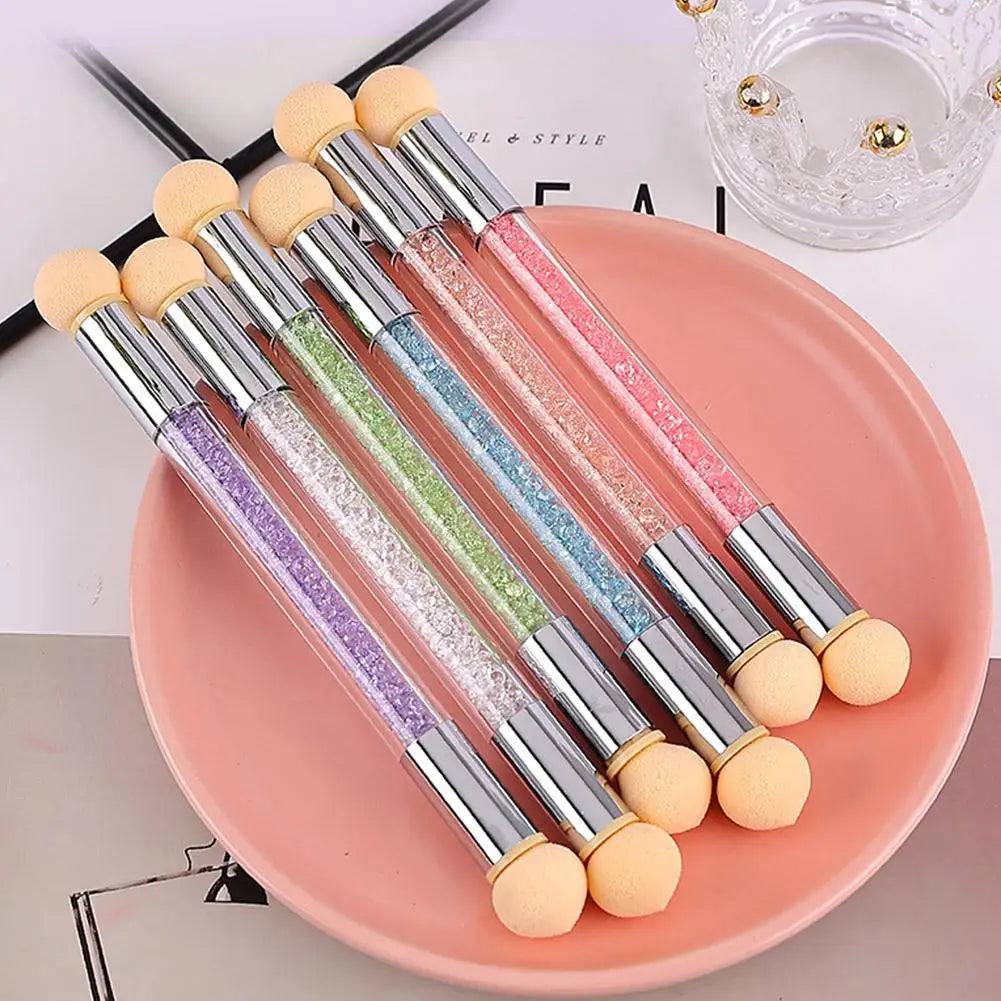 Double-Ended Gradient Sponge Pen | Rhinestone Nail Art Tool
