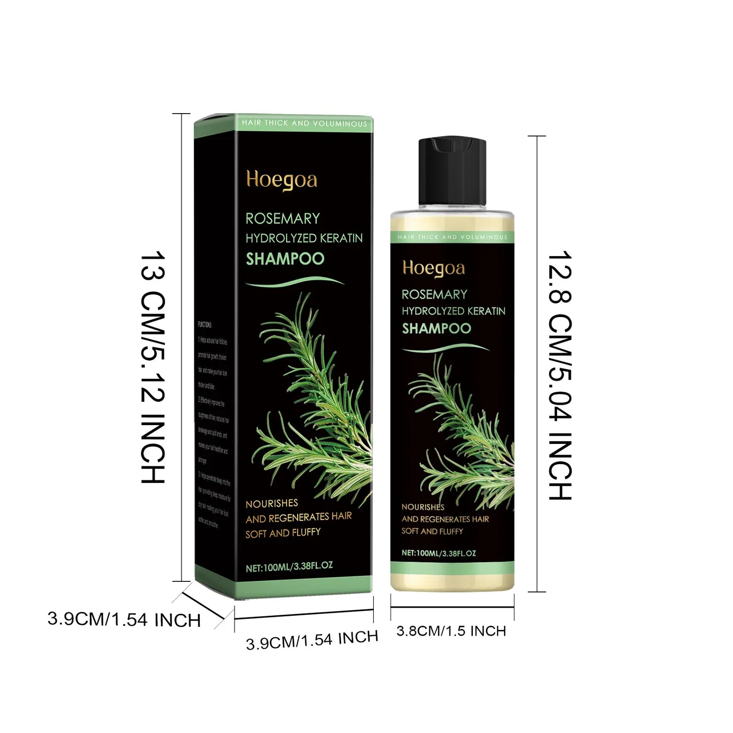 HOEGOA Rosemary Hair Growth Shampoo – Anti-Dandruff 100ml