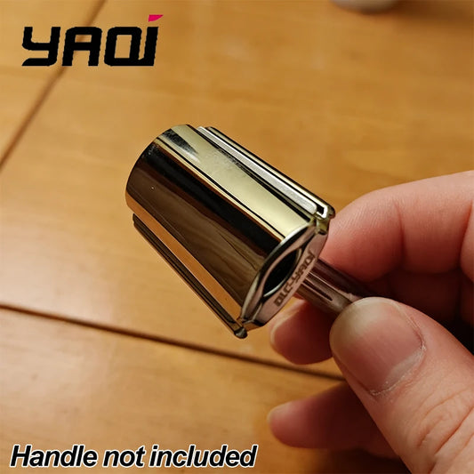 2026 Hot Sale YAQI Telstar Men Safety Razor Head Zinc Alloy Constructed with Precise 1.15mm Blade Gap Peaceful Pleasures Health and Wellness