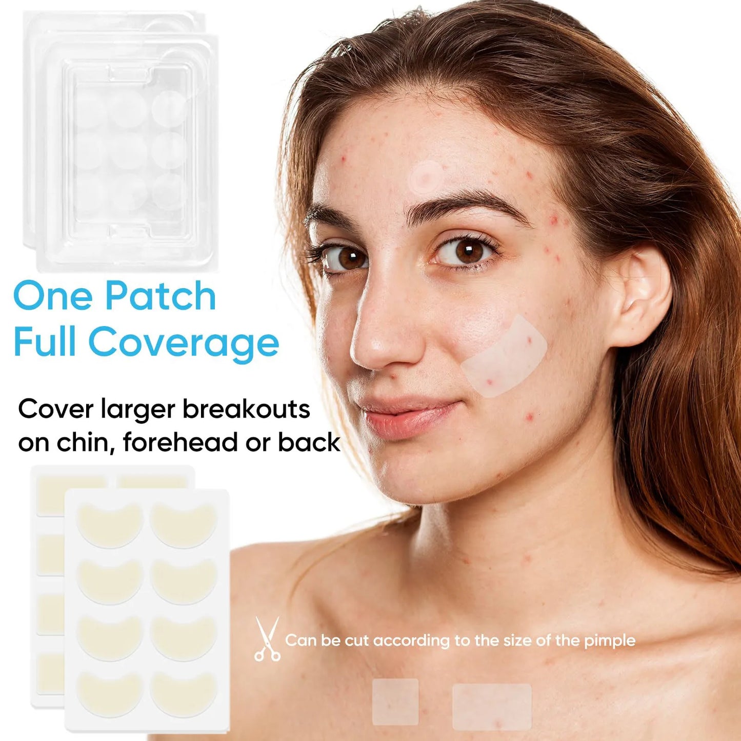 Hydrocolloid Acne Patches – Invisible, Waterproof, All Skin Types