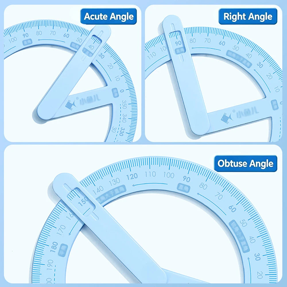 360 Degree Activity Angle Teaching Tool Student Math Protractor