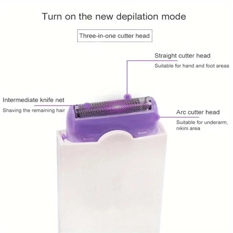 Premium Painless Laser System Epilator for Women Body Hair Removal with Blue Light Sensor Made of Plastic Peaceful Pleasures Health and Wellness