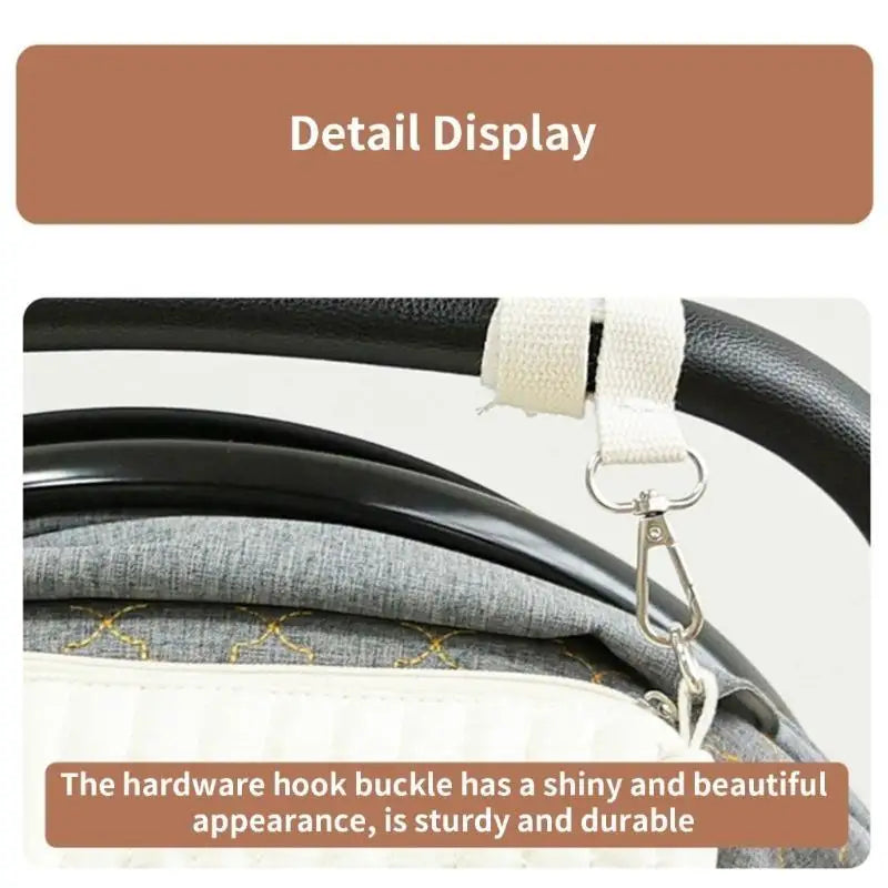 Embroidered Diaper Bag – Lightweight Pram Hanging Mom Bag