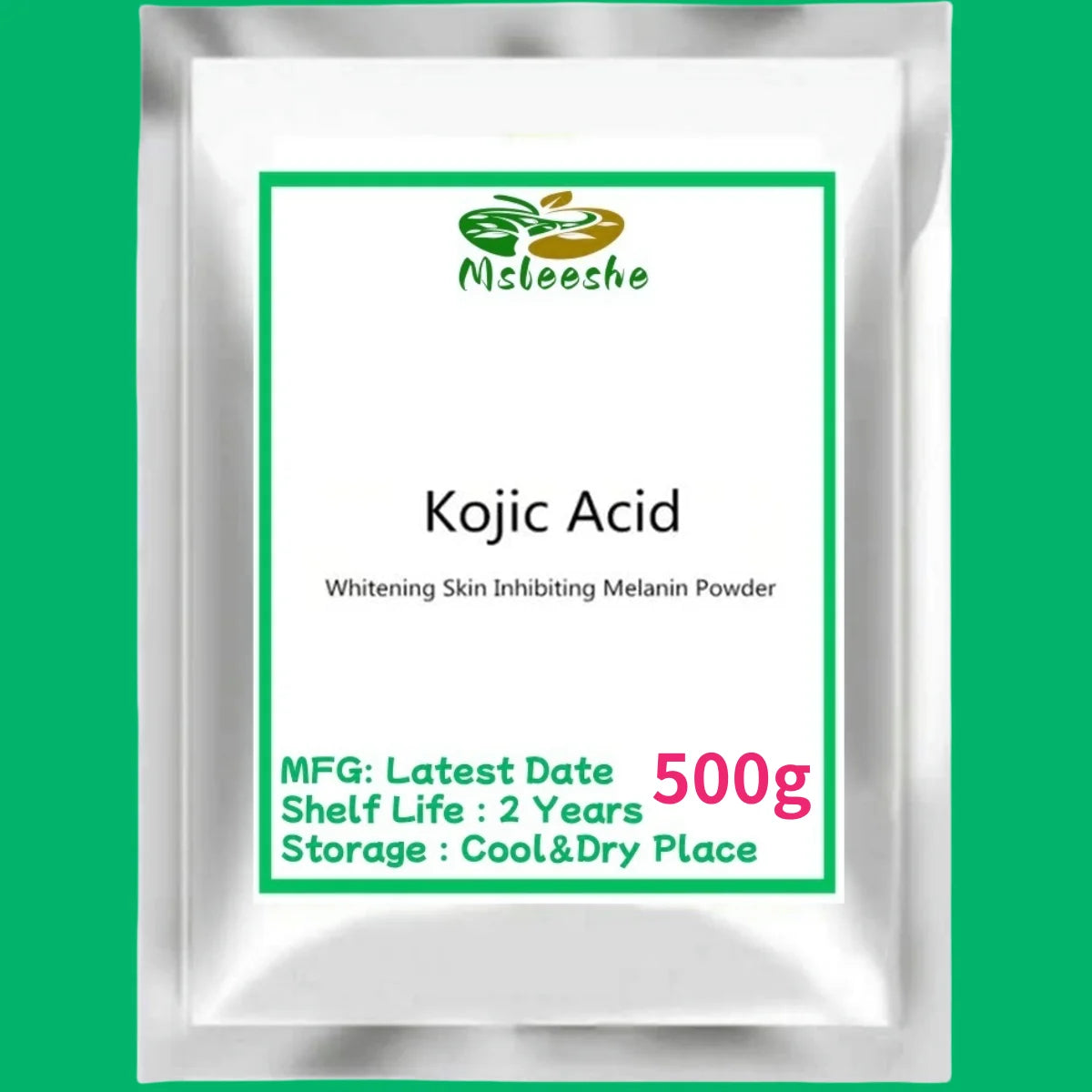 Hot sale Kojic Acid Powder Whitening Skin Cosmetic Raw Material Inhibiting Melanin Reduce Spots and Acne Peaceful Pleasures Health and Wellness