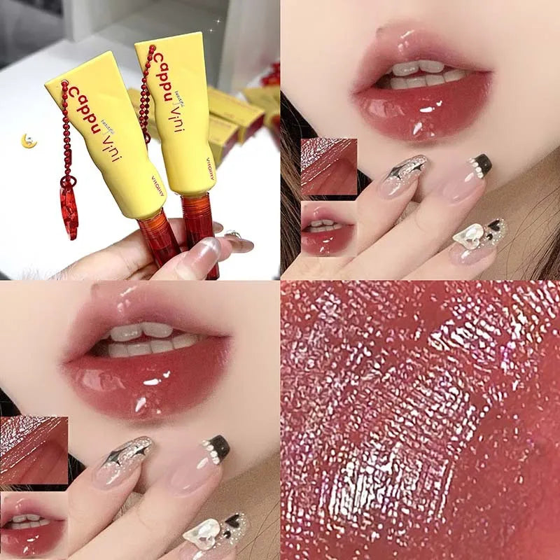 Mirror Jelly Lip Gloss 6 Colors – Glossy, Waterproof Lip Tint