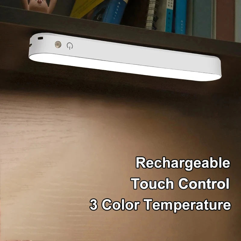 Magnetic LED Night Light Desk Lamp USB Rechargeable Dimming Table Lamp Computer Study Office Reading Stand Light for Bedroom Peaceful Pleasures Health and Wellness No Remote
