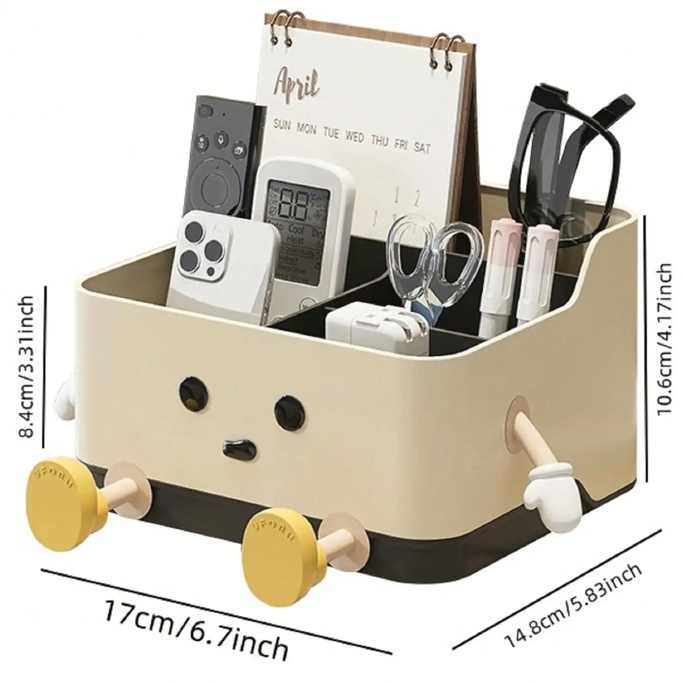 1pc multifunctional desktop storage box, cosmetic organisation shelf countertop storage and display box(with sticker) Peaceful Pleasures Health and Wellness