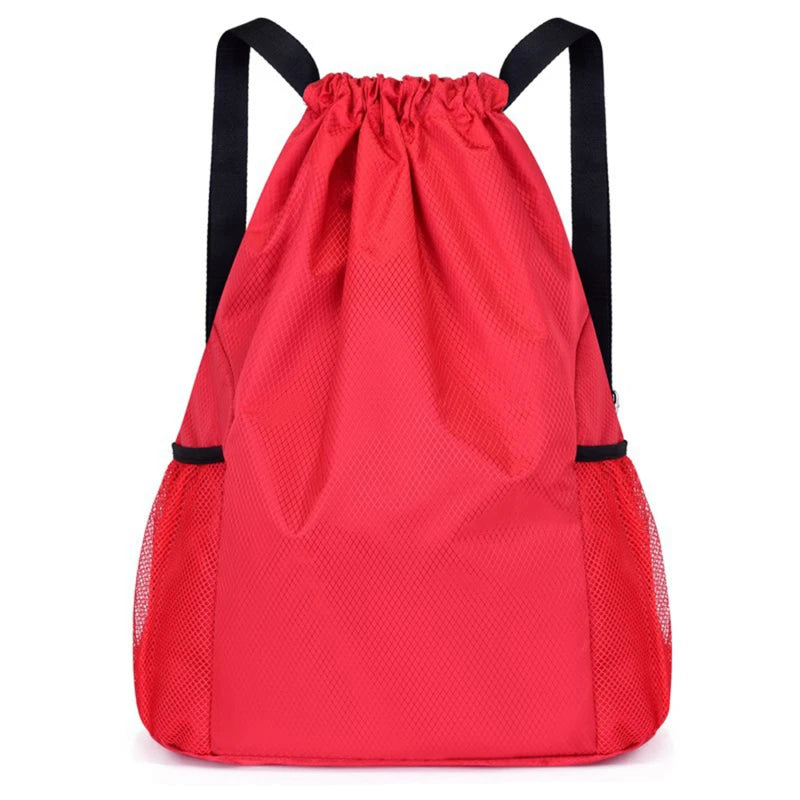 Backpacks Women Men Large Capacity Bundle Pocket Drawstring Bag For Unisex Sports Casual Backpack Solid Color Travel Bags Peaceful Pleasures Health and Wellness